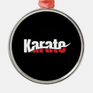 Ornamento De Metal Karate Martial Arts Abstrato Swish