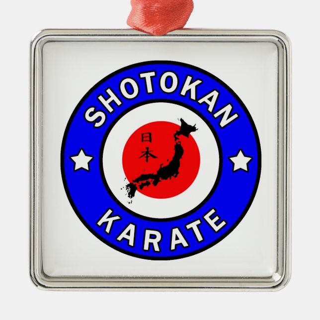 Ornamento De Metal Karato Shotokan (Frente)