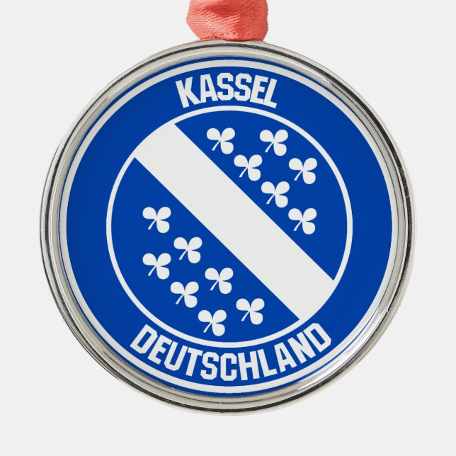 Ornamento De Metal Kassel Round Emblem (Frente)