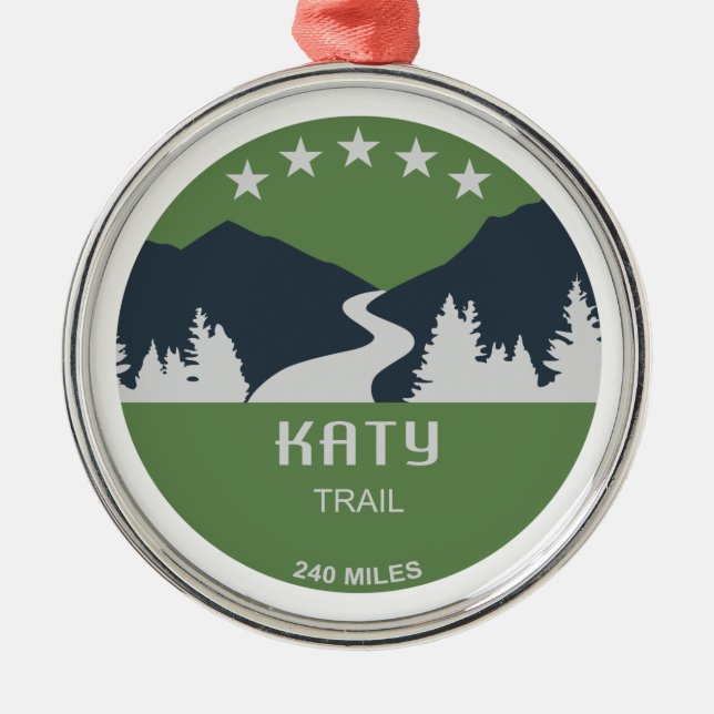 Ornamento De Metal Katy Trail (Frente)