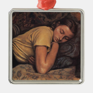 Ornamento De Metal Katya dormindo (por Serebriakova)