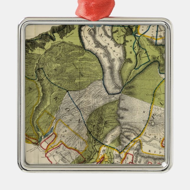 Ornamento De Metal Kauai, Havaí (Frente)