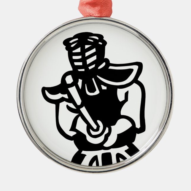 Ornamento De Metal kendo (Frente)