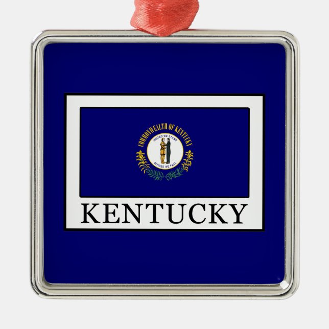 Ornamento De Metal Kentucky (Frente)