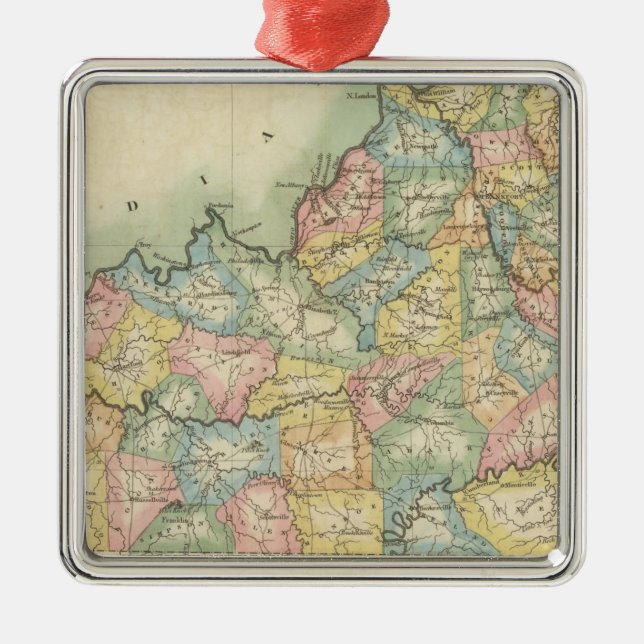 Ornamento De Metal Kentucky 10 (Frente)