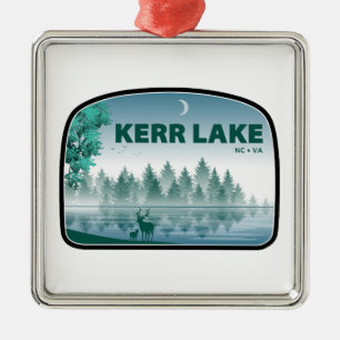 Ornamento De Metal Kerr Lake Virginia Norte Carolina Deer