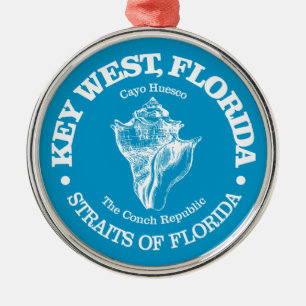 Ornamento De Metal Key West (conch)