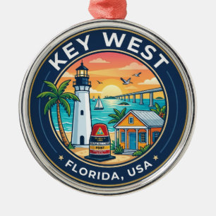 Ornamento De Metal Key West Flórida
