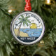Ornamento De Metal Key West Florida Vintage Emblem (Tree)