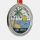Ornamento De Metal Key West Florida Vintage Emblem (Right)