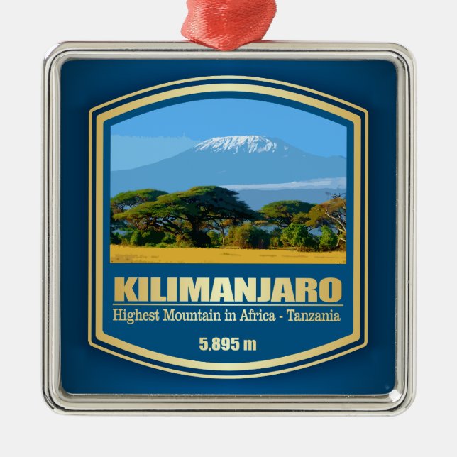 Ornamento De Metal Kilimanjaro (PF) (Frente)