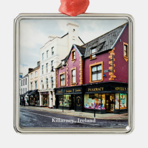 Ornamento De Metal Killarney, Irlanda vista de rua Cartão postal