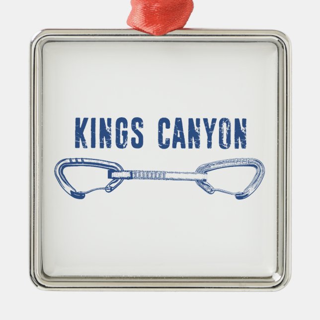 Ornamento De Metal Kings Canyon Climbing Quickdraw (Frente)