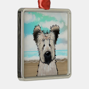 Ornamento De Metal KiniArt Beach Briard