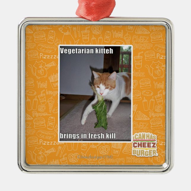 Ornamento De Metal Kit Vegetariano (Frente)