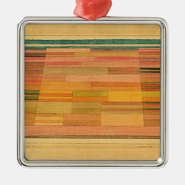 Ornamento De Metal Klee - Campos Medidos (Frente)