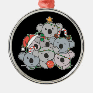 Ornamento De Metal Koala Christmas Tree Engraçado Animal Christmas Ce