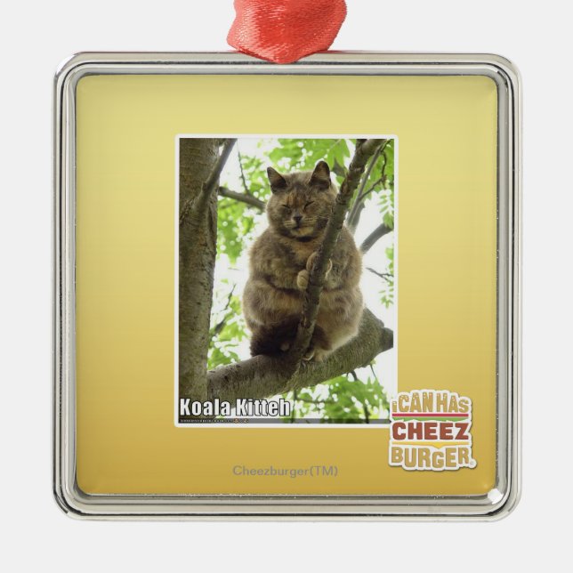 Ornamento De Metal Koala Kitteh (Frente)