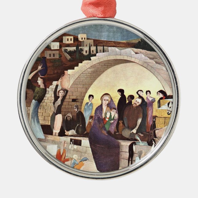 Ornamento De Metal Kosztka - O Bem de Maria em Nazareth (Frente)