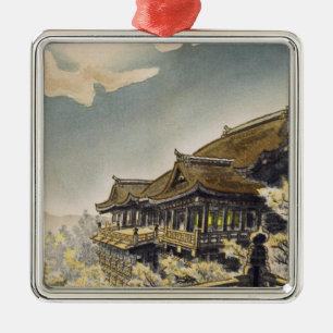 Ornamento De Metal Kotozuka Eiichi A Vista da Lua Cheia em Kiyomizu
