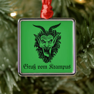 Ornamento De Metal Krampus Christmas