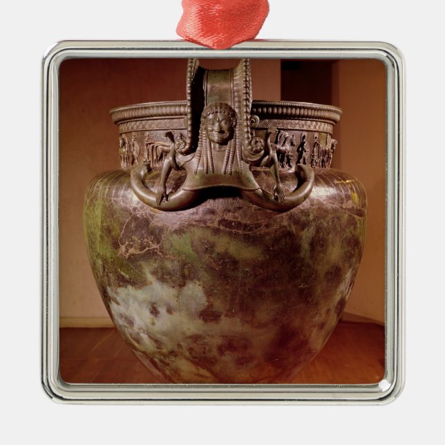 Ornamento De Metal Krater, do túmulo de uma princesa de Vix (Frente)