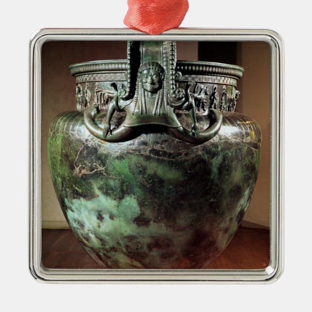 Ornamento De Metal Krater, do túmulo de uma princesa de Vix (Frente)