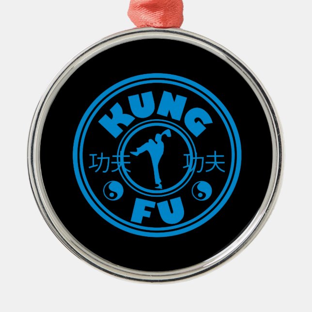 Ornamento De Metal Kung Fu (Frente)
