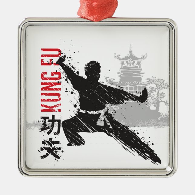 Ornamento De Metal Kung Fu (Frente)
