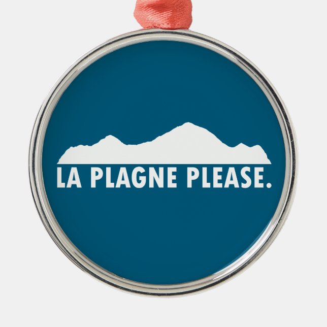 Ornamento De Metal La Plagne France Please (Frente)