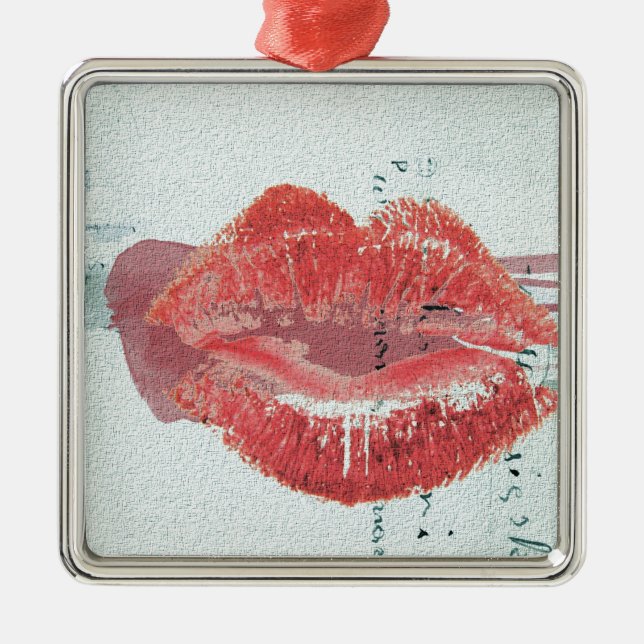 Ornamento De Metal Lábios (Frente)