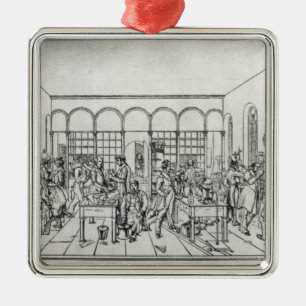 Ornamento De Metal Laboratório de química do Baron Justus von Liebi