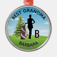 Lady Golfer Curso Golf Nome Personalizado 3-D Mono