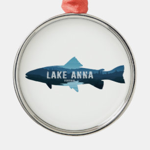 Ornamento De Metal Lago Anna Virginia Peixes