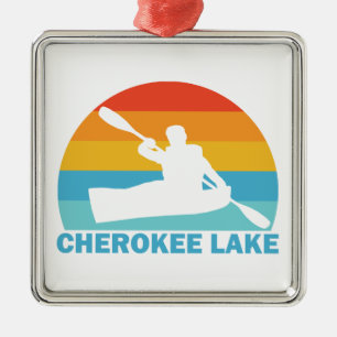 Ornamento De Metal Lago Cherokee Tennessee Caiaque