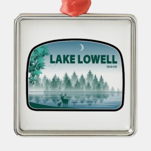 Ornamento De Metal Lago Lowell Idaho Deer
