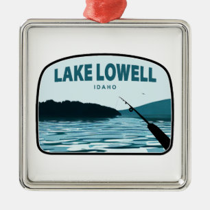 Ornamento De Metal Lago Lowell Idaho Fisheries Rod