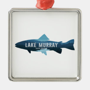 Ornamento De Metal Lago Murray South Carolina Peixes