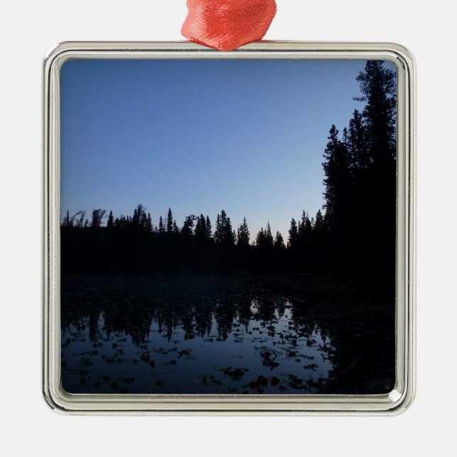 Ornamento De Metal Lago Nymph no Dawn (Frente)