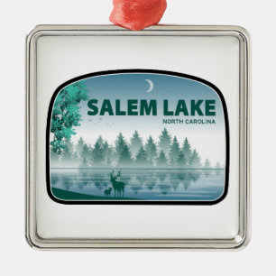 Ornamento De Metal Lago Salem Carolina do Norte Veado