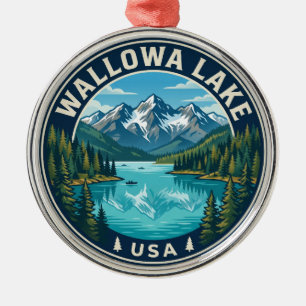 Ornamento De Metal Lago Wallowa EUA