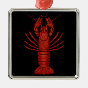 Ornamento De Metal Lagostas