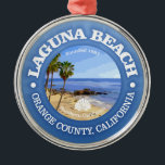 Ornamento De Metal Laguna Beach (C)<br><div class="desc">Laguna Beach, Orange County, Califórnia.</div>