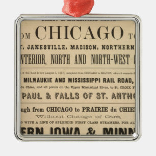 Ornamento De Metal Lake Superior Iowa e Minnesota Advertisement