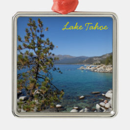 Ornamento De Metal Lake Tahoe