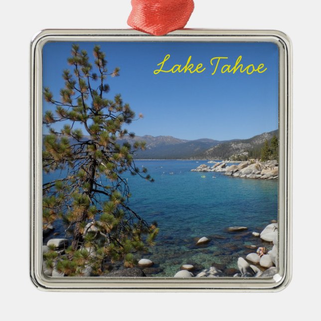 Ornamento De Metal Lake Tahoe (Frente)