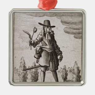 Ornamento De Metal Lamberto Simnel, cavaleiro da tulipa dourada