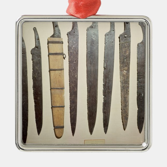 Ornamento De Metal Lâminas do ferro de Viking para espadas (Frente)