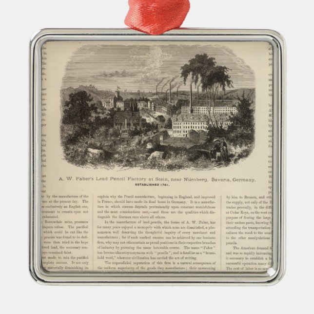 Ornamento De Metal Lápis de chumbo do Faber AW (Frente)