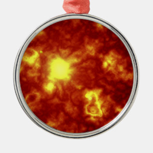 Ornamento De Metal Laranja & amarelo